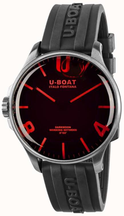 Review Replica U-BOAT Darkmoon 44mm Red Glass 8465/A watch - Click Image to Close